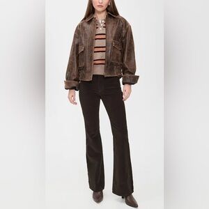 DL1961 Women's Dark Brown Flare Pants